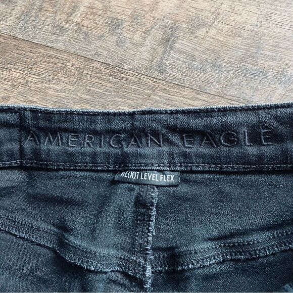 American Eagle Dad Jean Next Level Flex Black Distressed - Picture 3 of 13